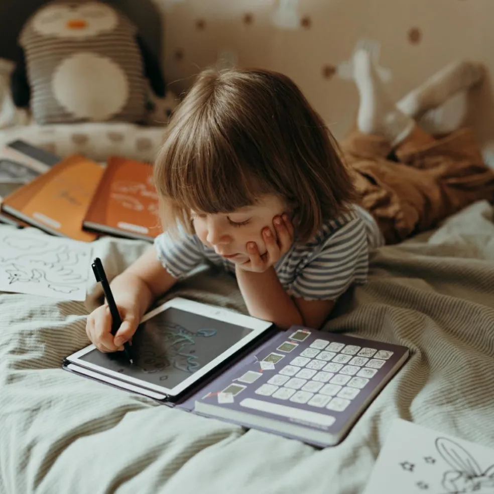 Tablette à dessin KIDYDRAW-MINI Il était une fois violet