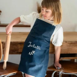 Tablier enfant Bleu pétrole (personnalisable)