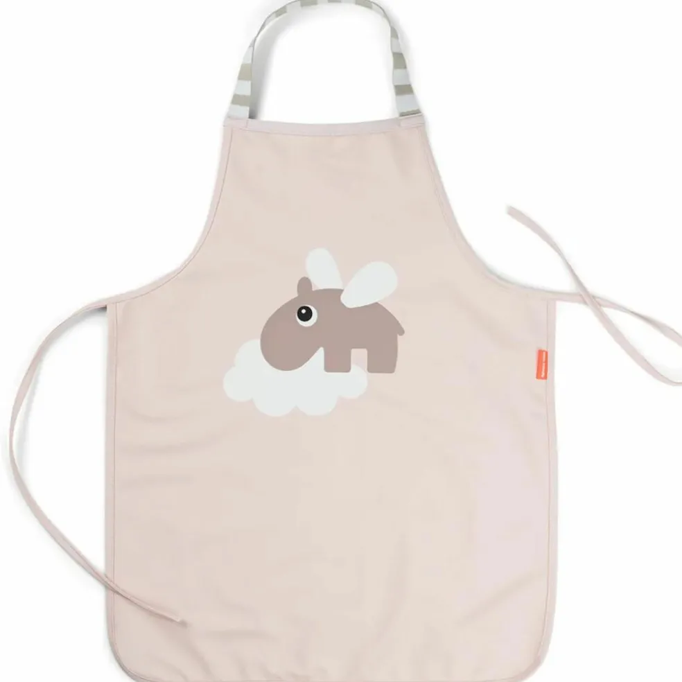 Tablier enfant imperméable Happy clouds rose