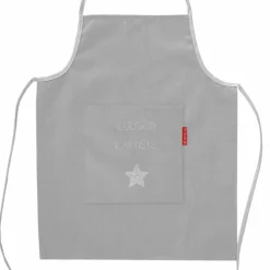 Tablier gris clair (personnalisable)