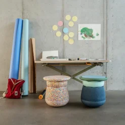 Tabouret enfant modulaire Base dark blue