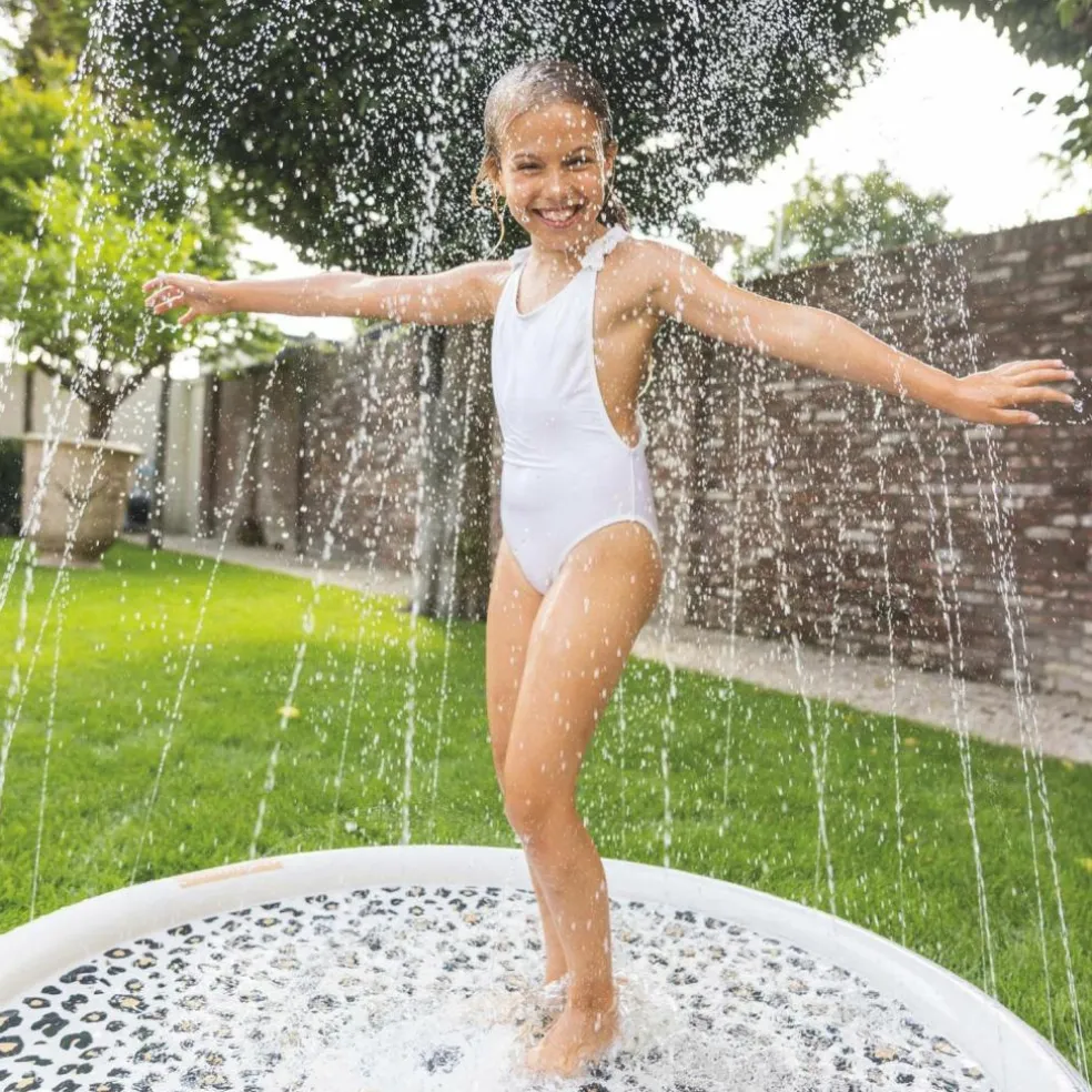 Tapis de glisse arroseur Léopard beige