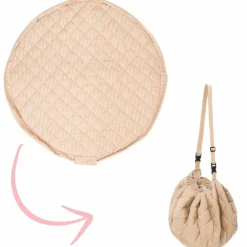 Tapis de jeu 2 en 1 Noomad Organic Soft Stripes Brown