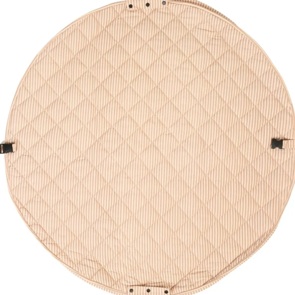 Tapis de jeu 2 en 1 Noomad Organic Soft Stripes Brown