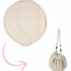 Tapis de jeu 2 en 1 Noomad Organic Soft Stripes Blue