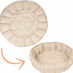 Tapis de jeu 3 en 1 Organic Coco Stripes Blue