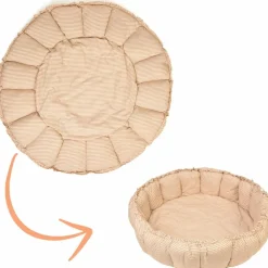 Tapis de jeu 3 en 1 Organic Coco Stripes Brown