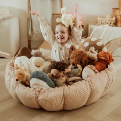 Tapis de jeu 3 en 1 Organic Coco Stripes Brown