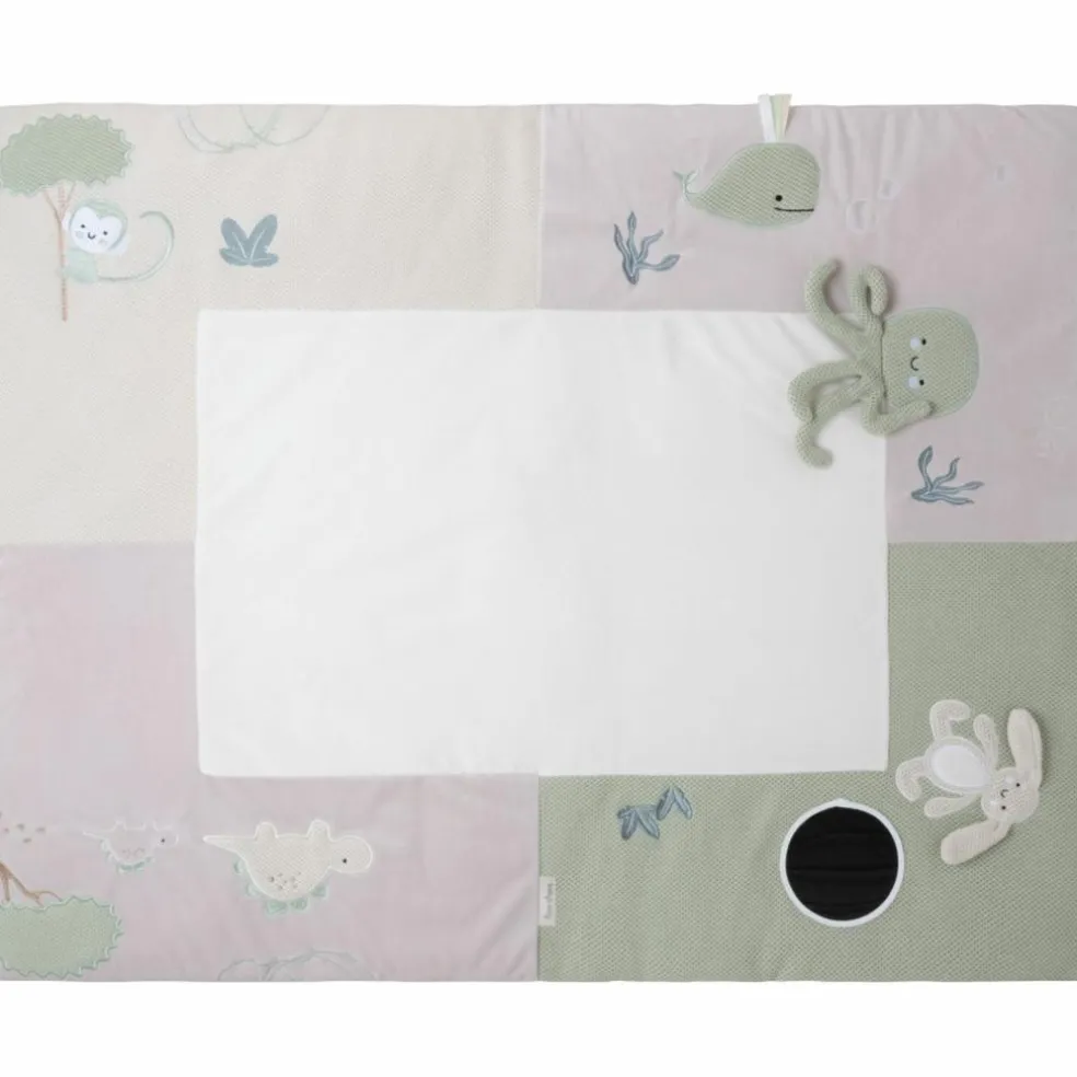 Tapis de jeu Animals Laurel Green-Warm Linen (75 x 95 cm)