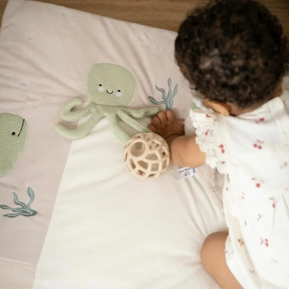 Tapis de jeu Animals Laurel Green-Warm Linen (75 x 95 cm)