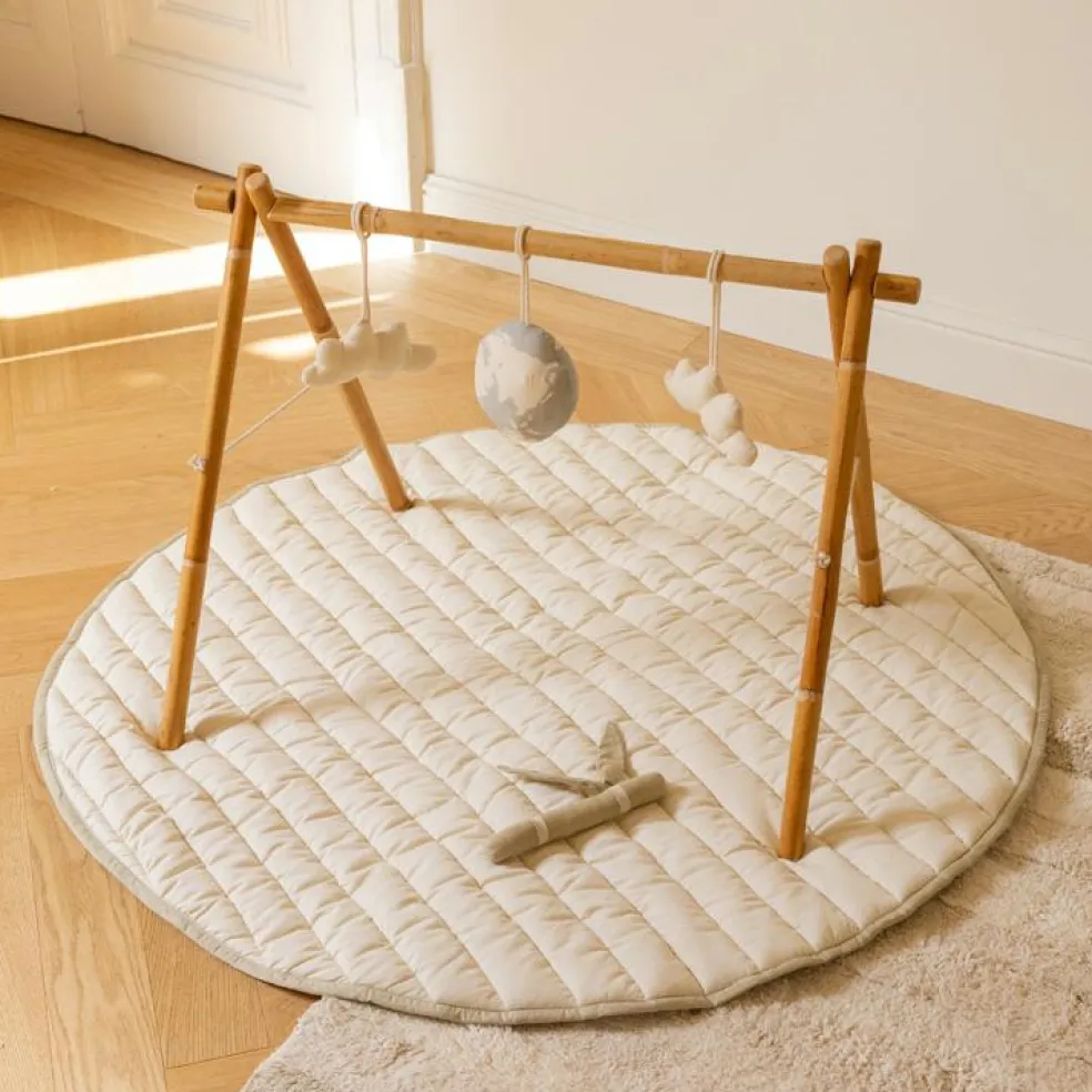 Tapis de jeu bamboo feuille sensorielle (100 cm)