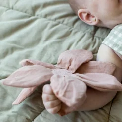 Tapis de jeu en coton bio Nénuphar Olive (95 cm)