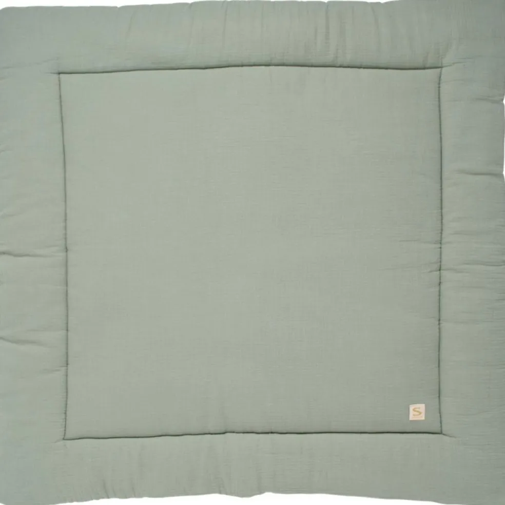 Tapis de jeu en gaze de coton Sauge (100 x 100 cm)
