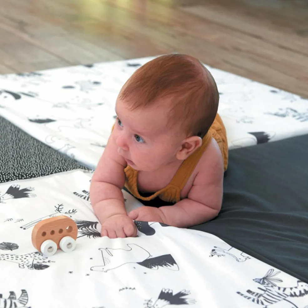 Tapis de jeu pliable 3 en 1 Black & white experience