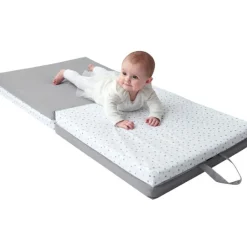 Tapis de jeu pliable 3 en 1 gris étoile