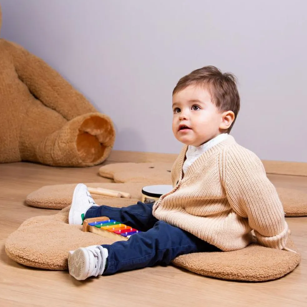 Tapis de jeu Teddy bear ours beige (150 x 109 cm)