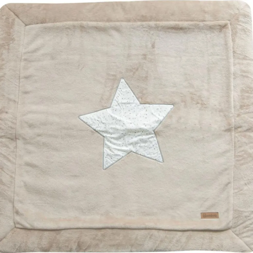 Tapis de jeu étoile gris galet (100 x 100 cm)