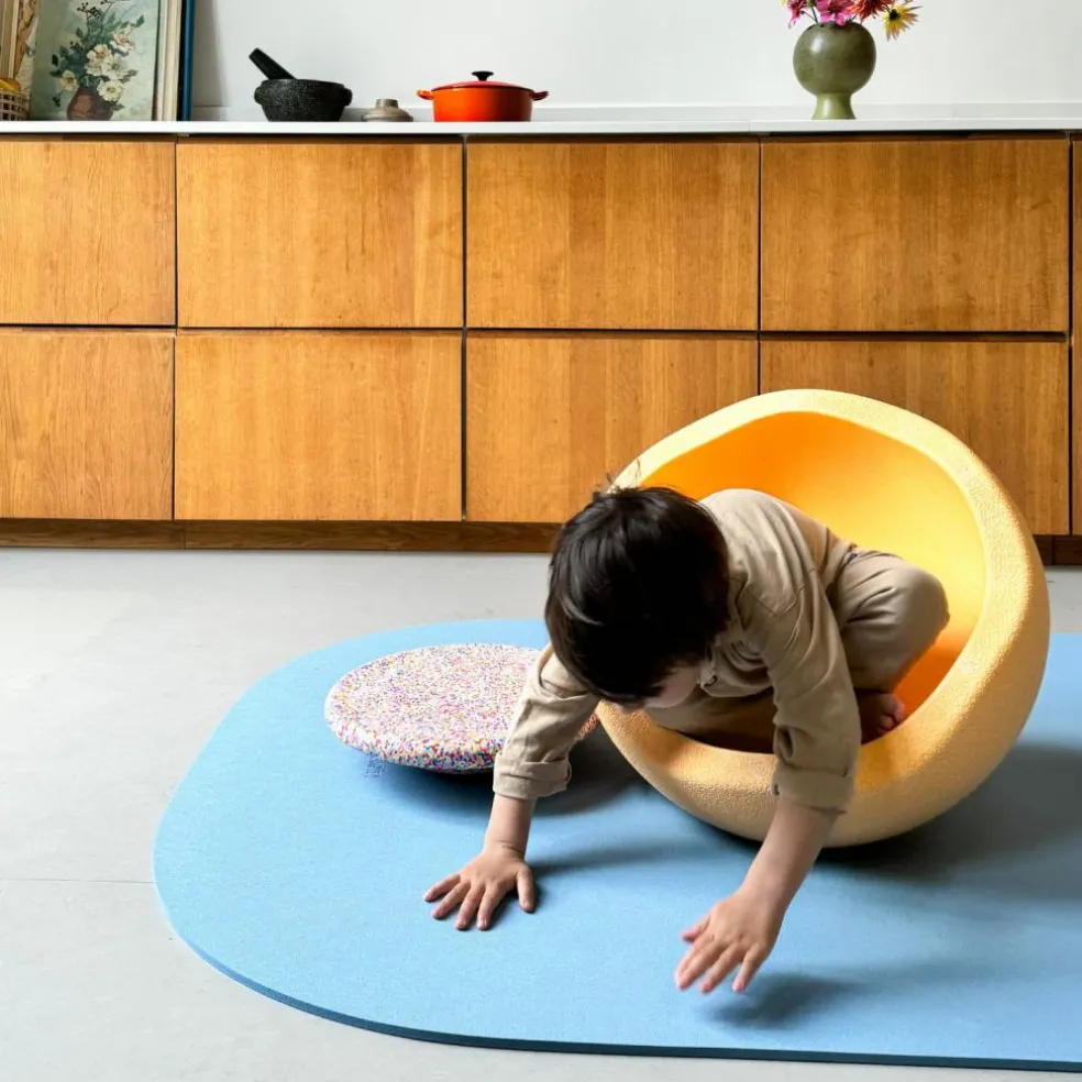 Tapis de motricité Stapelstein Mat light blue