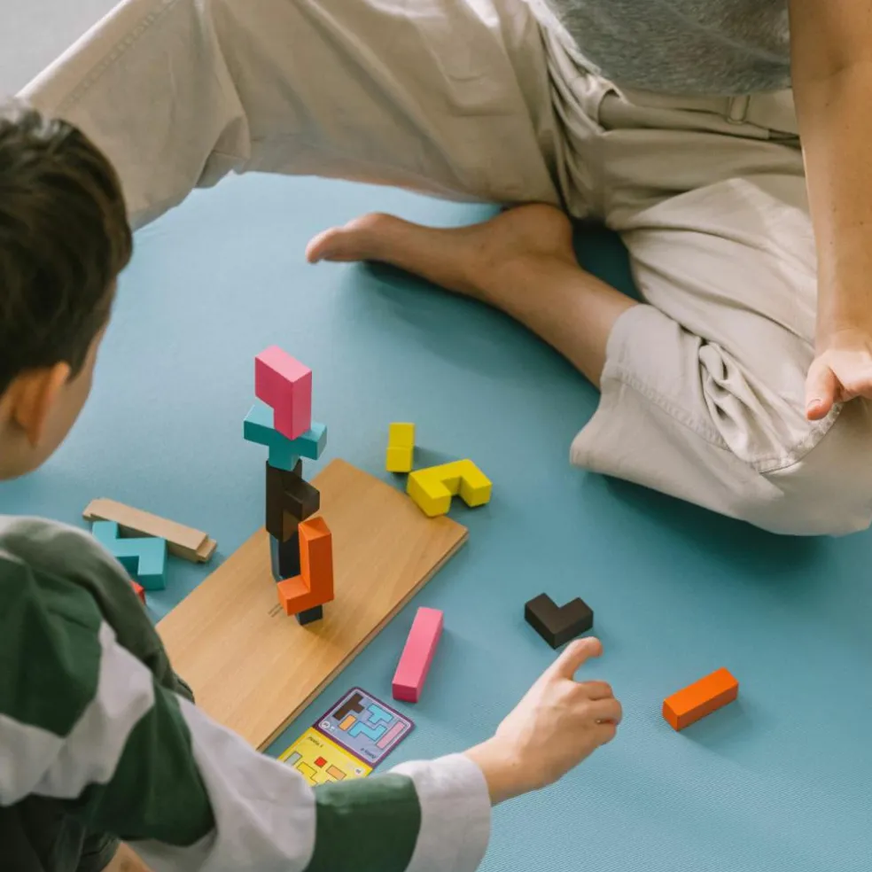 Tapis de motricité Stapelstein Mat light blue