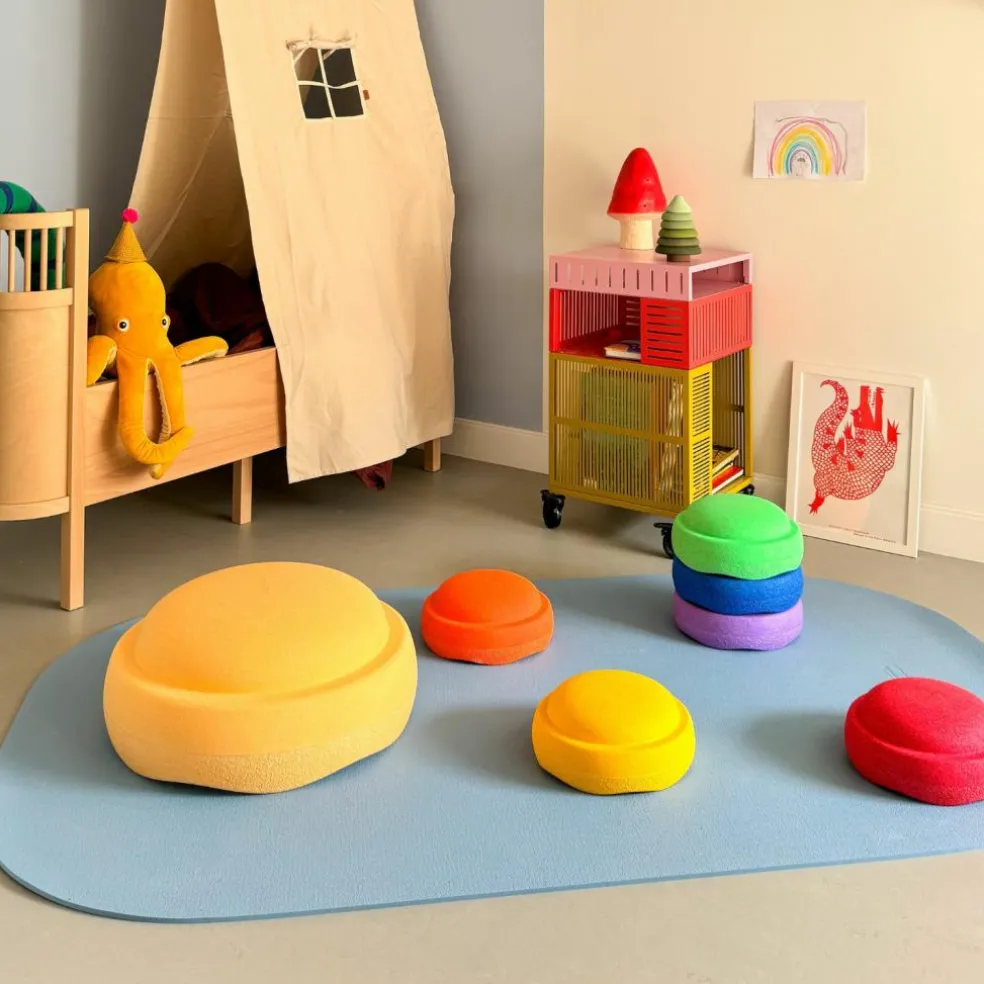 Tapis de motricité Stapelstein Mat light blue