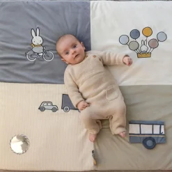 Tapis de parc Miffy fluffy bleu (80 x 100 cm)