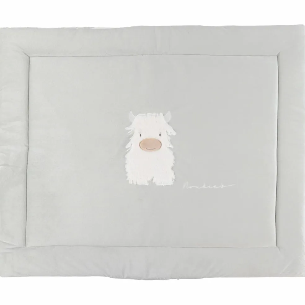 Tapis de parc réversible gaze de coton bio Fluffy (75 x 95 cm)