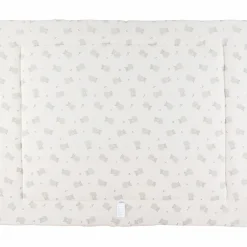 Tapis de parc réversible gaze de coton bio Fluffy (75 x 95 cm)