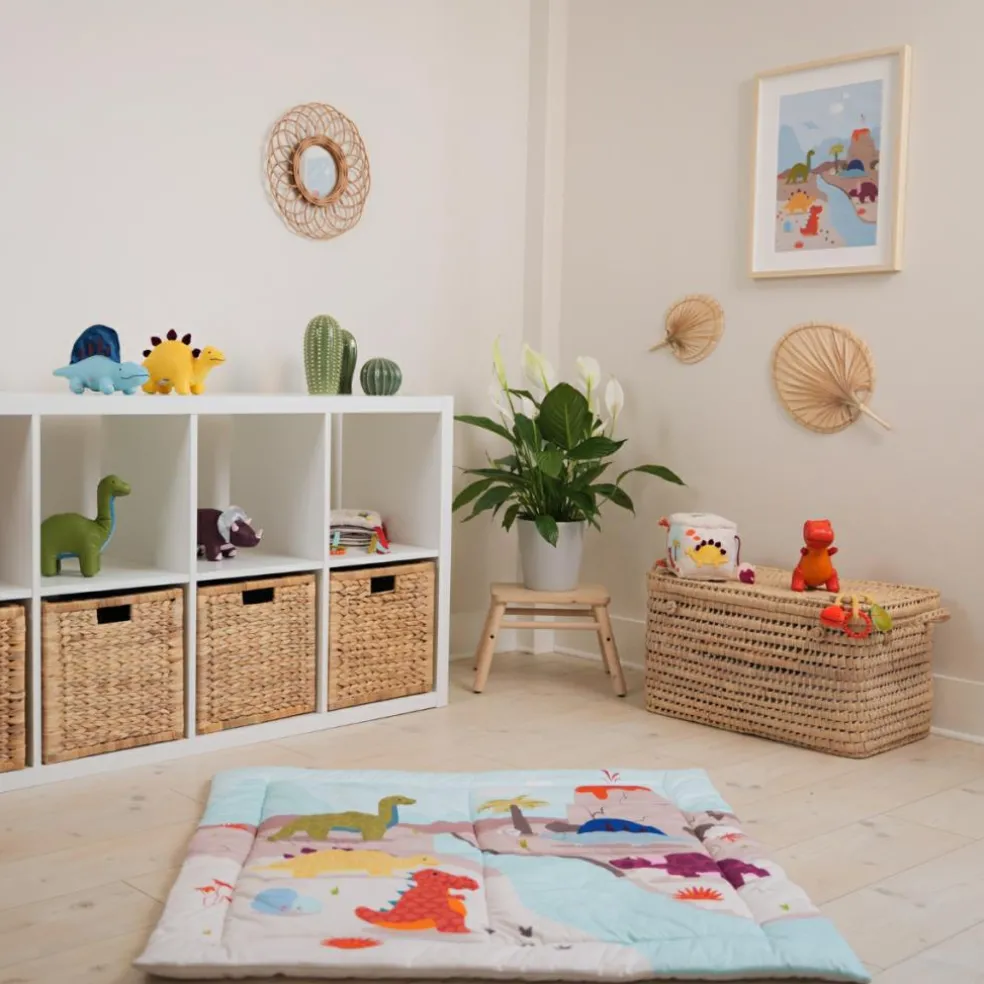 Tapis de parc réversible Les Amis Dinos