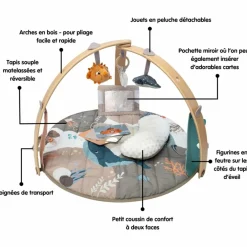 Tapis d'éveil avec arches en bois Ocean Bliss