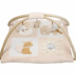 Tapis d'éveil avec arches Ernest, Flo et Oli (80 x 80 cm)