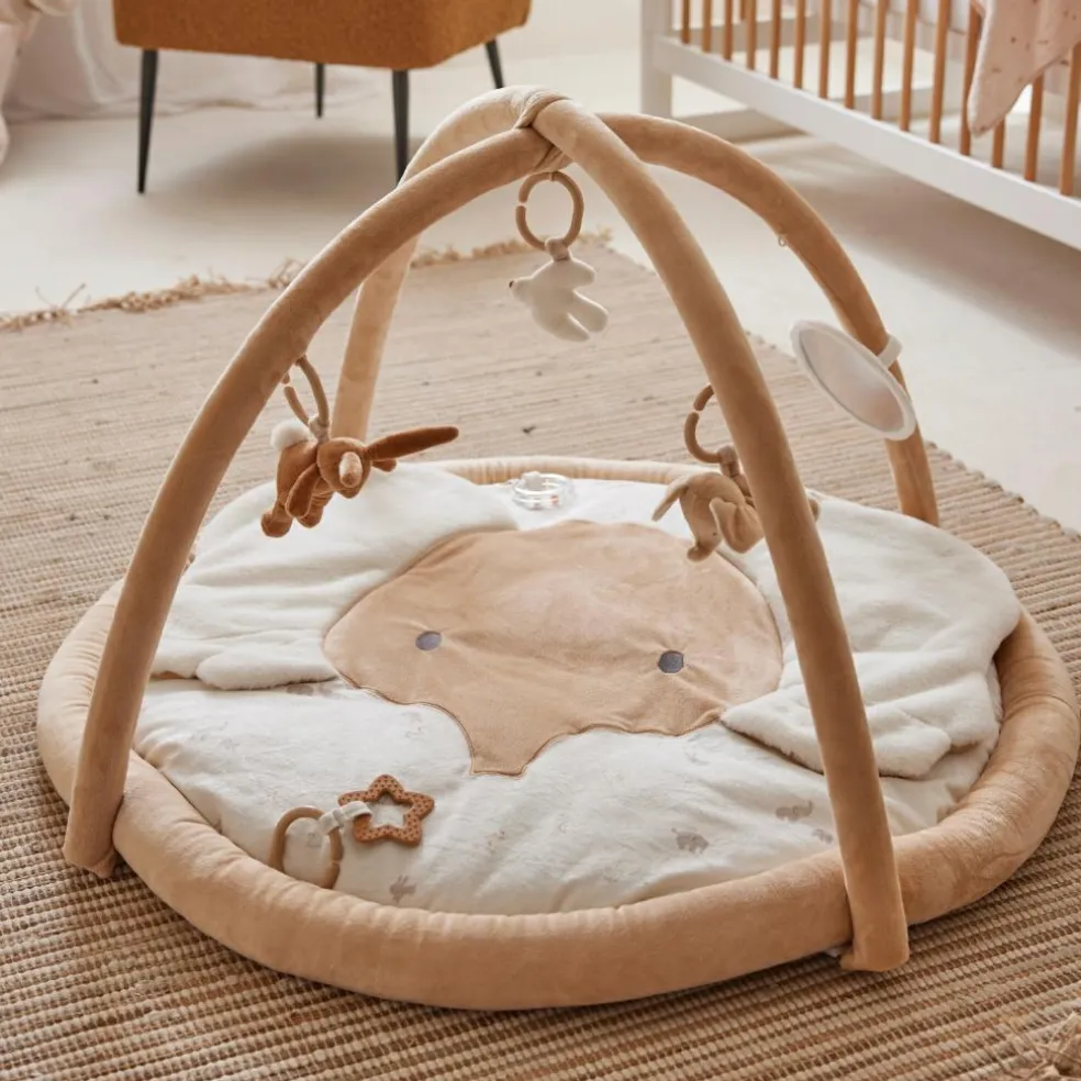 Tapis d'éveil Bali, Moka & Snow (85x77 cm)