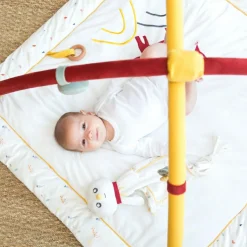 Tapis d'éveil Cache-cache en forêt (100 x 100 cm)