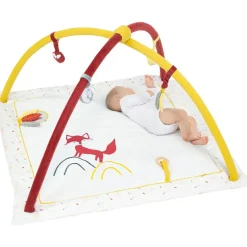 Tapis d'éveil Cache-cache en forêt (100 x 100 cm)