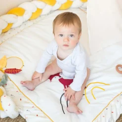 Tapis d'éveil Cache-cache en forêt (100 x 100 cm)