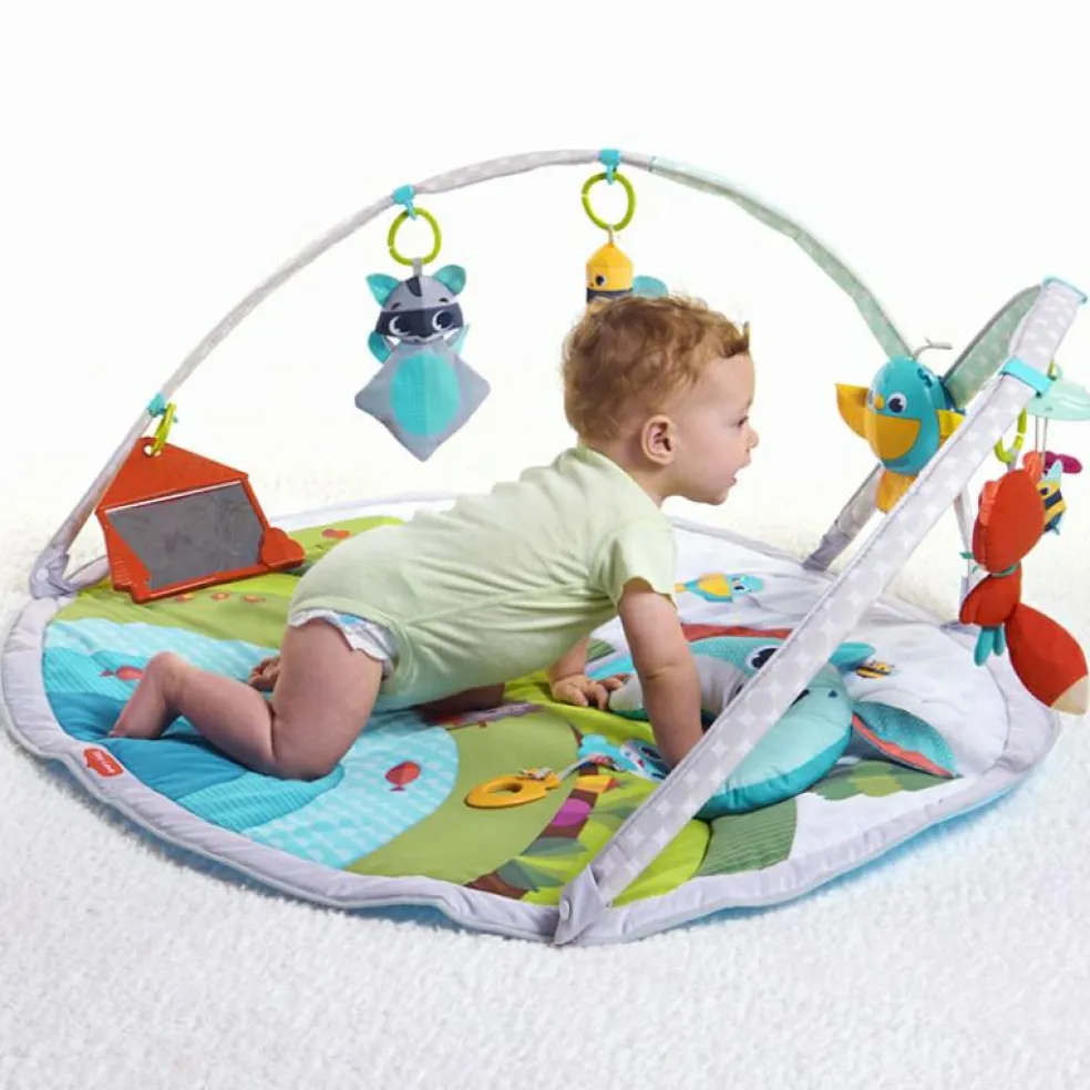 Tapis d'éveil Gymini Dynamic Dans la Prairie (110 x 90 cm)