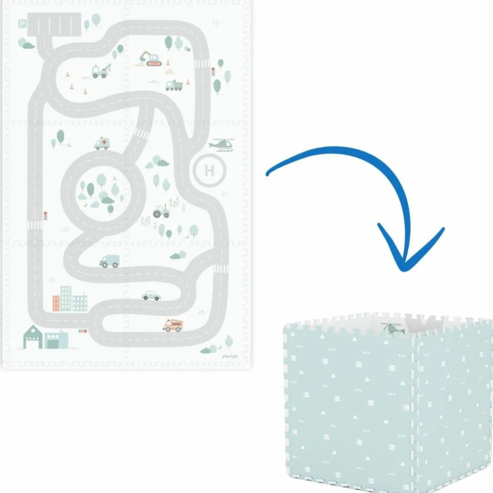 Tapis puzzle 3 en 1 Tiloo Road (120 x 180 cm)