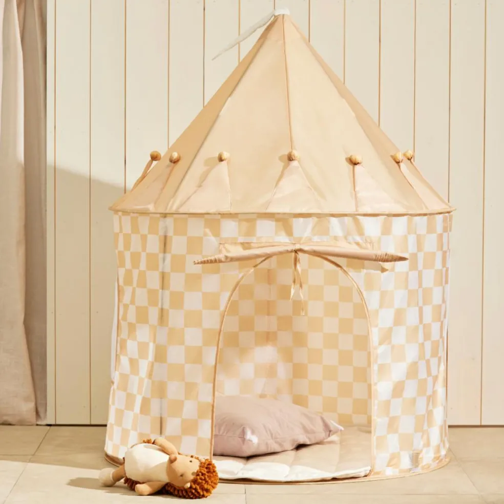 Tente de jeu Jaune à carreaux