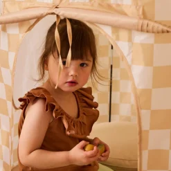 Tente de jeu Jaune à carreaux