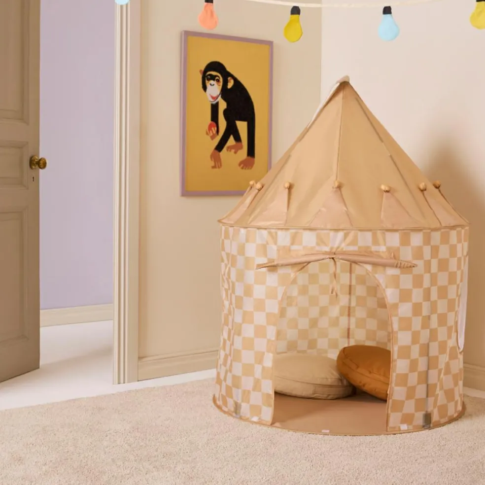 Tente de jeu Jaune à carreaux