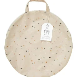 Tente en tissu recyclé Terrazzo crème