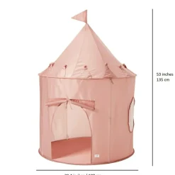 Tente en tissu recyclé Uni rose