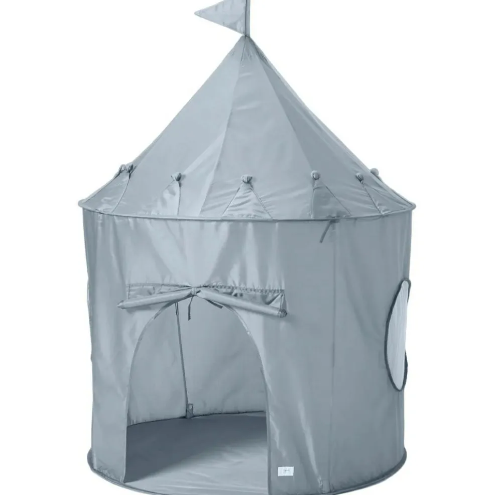 Tente en tissu recyclé Uni bleue