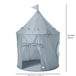 Tente en tissu recyclé Uni bleue