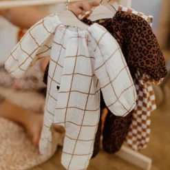 Tenue pour poupée Gaze Léopard Marron (sans col)