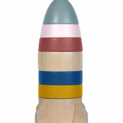 Tour à empiler en bois Fusée