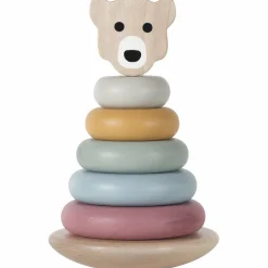 Tour à empiler en bois Ours