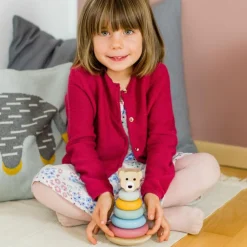 Tour à empiler en bois Ours