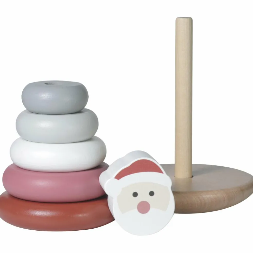 Tour à empiler en bois Père Noël
