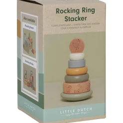 Tour d'anneaux à empiler en bois Little Farm