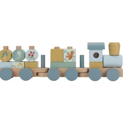 Train à blocs en bois FSC Forest Friends
